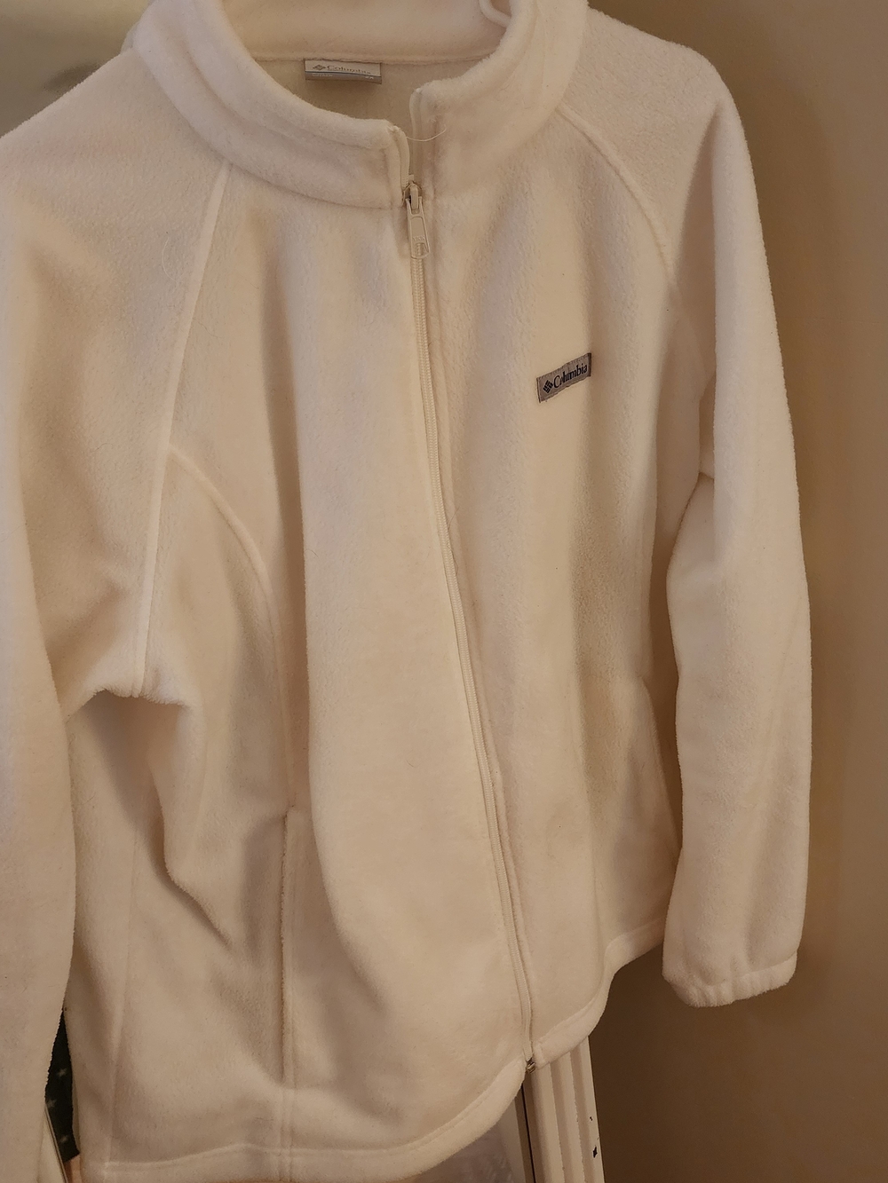 Columbia Cream Full-Zip Teddy Jacket